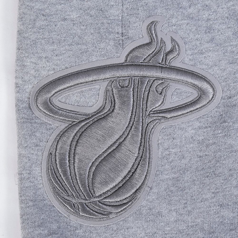 Pro Standard Men's Miami Heat Gray Neutral Fleece Shorts product image