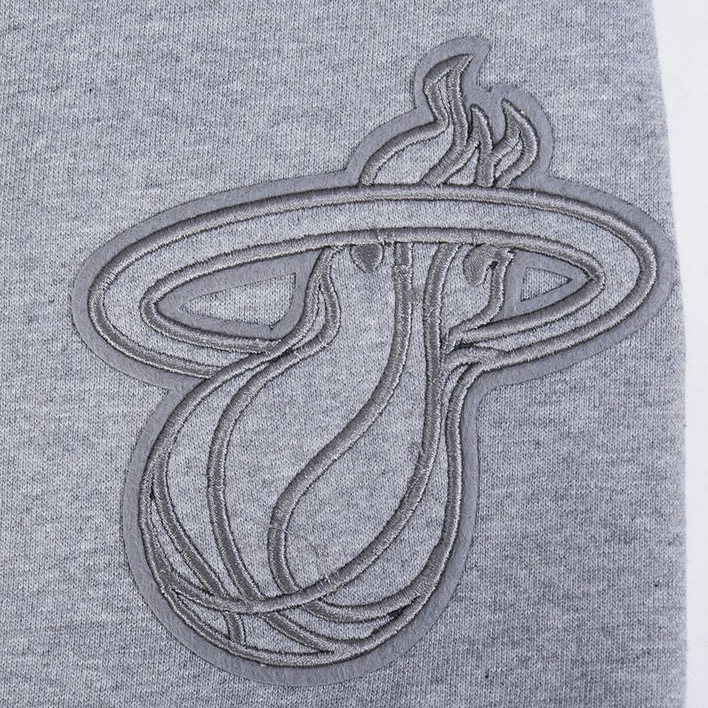 Pro Standard Men's Miami Heat Gray Neutral Fleece Shorts product image