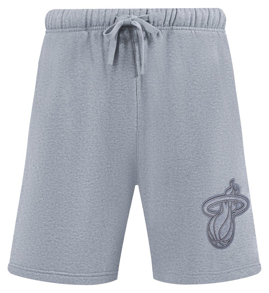 Pro Standard Men's Miami Heat Gray Neutral Fleece Shorts product image