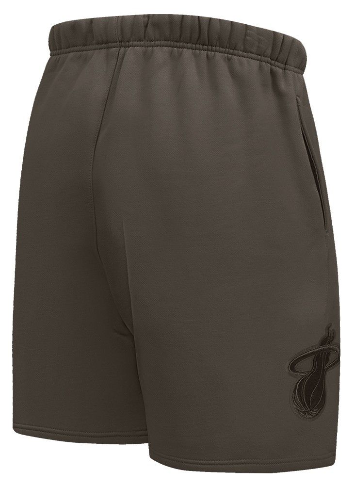 Pro Standard Men's Miami Heat Taupe Neutral Fleece Shorts product image