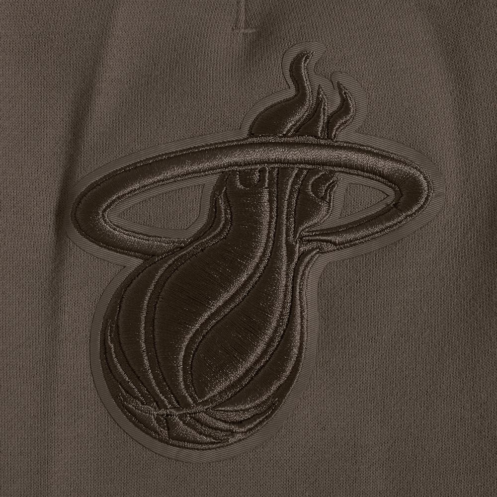 Pro Standard Men's Miami Heat Taupe Neutral Fleece Shorts product image