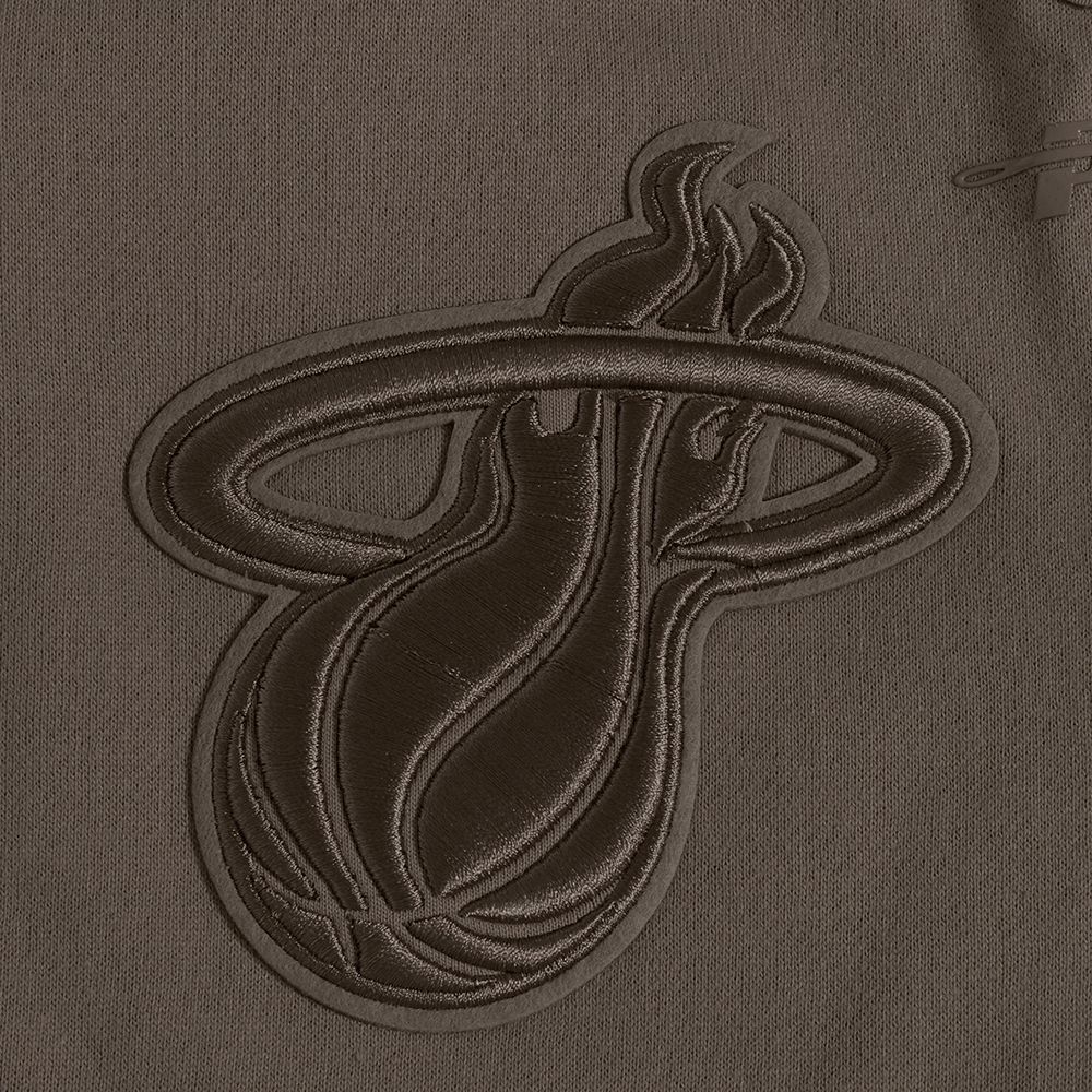 Pro Standard Men's Miami Heat Taupe Neutral Fleece Shorts product image