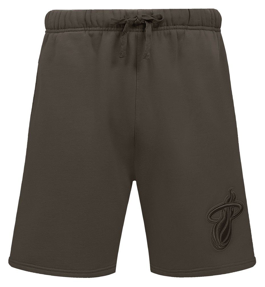 Pro Standard Men's Miami Heat Taupe Neutral Fleece Shorts product image