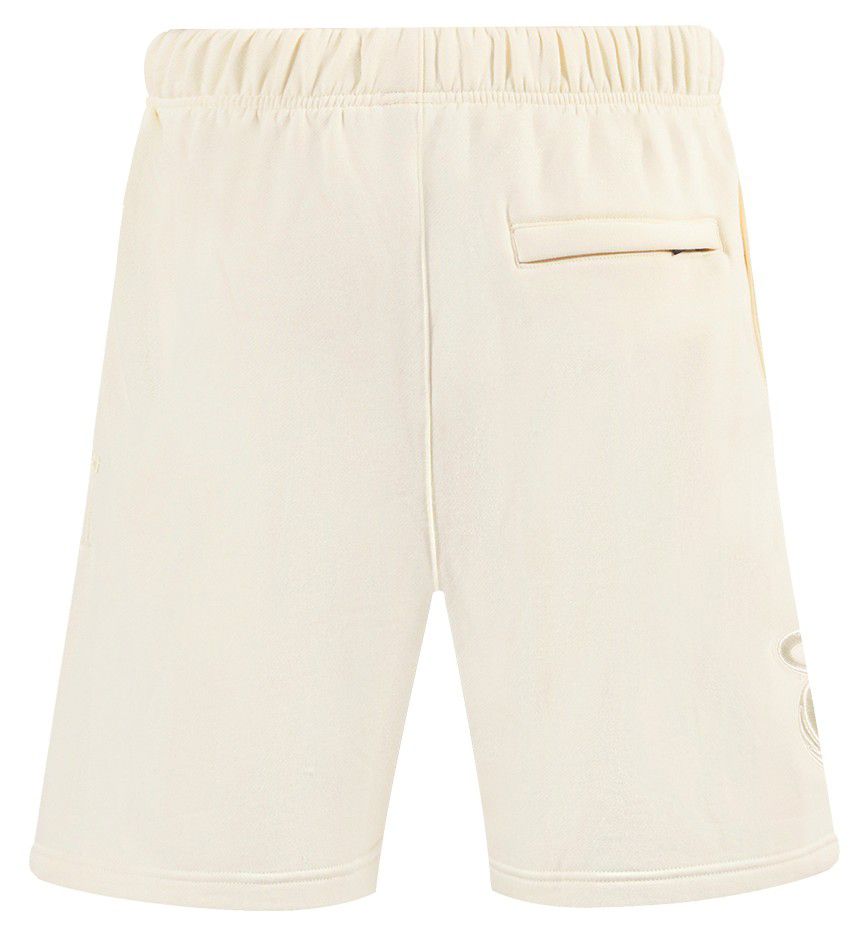 Pro Standard Men's Miami Heat Off White Neutral Fleece Shorts product image