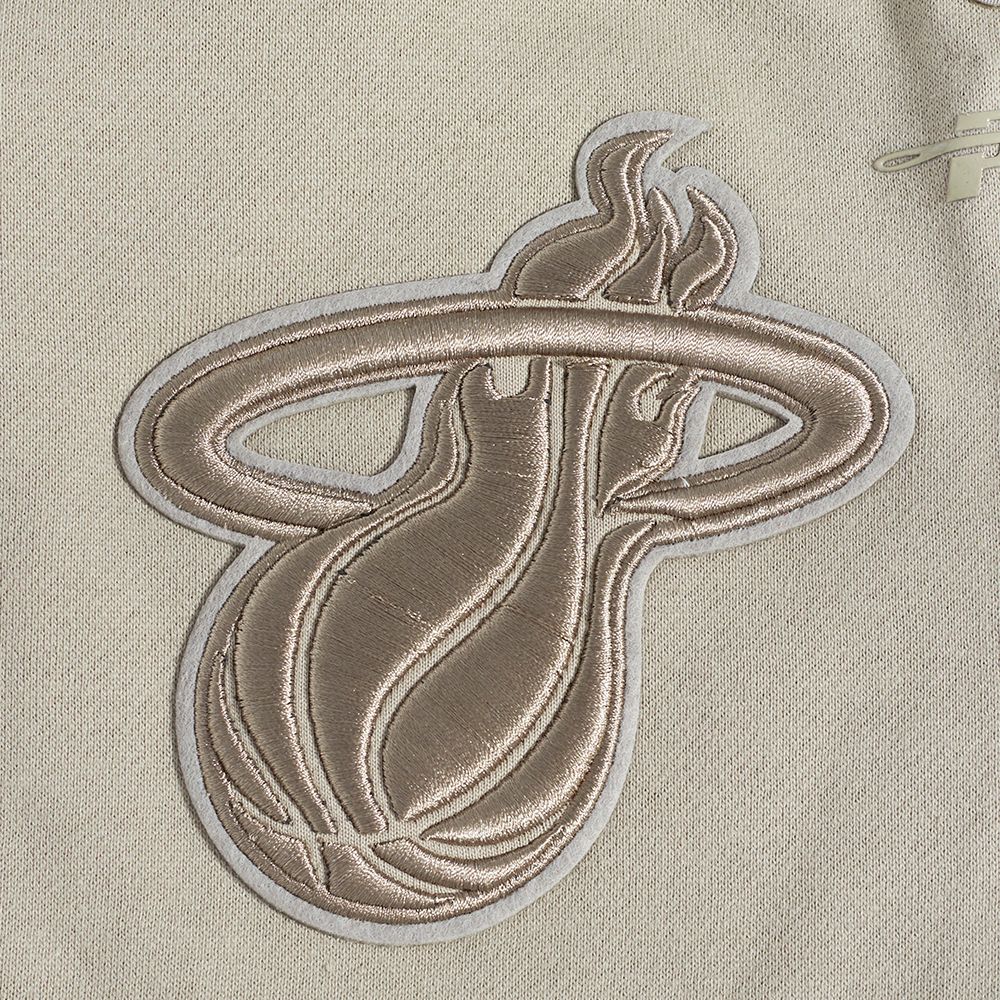 Pro Standard Men's Miami Heat Taupe Neutral Fleece Shorts product image