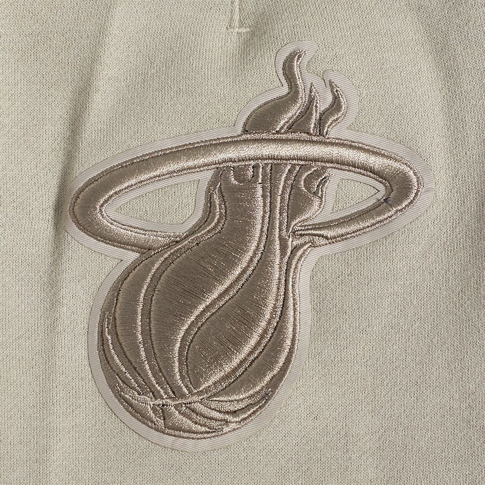 Pro Standard Men's Miami Heat Taupe Neutral Fleece Shorts product image