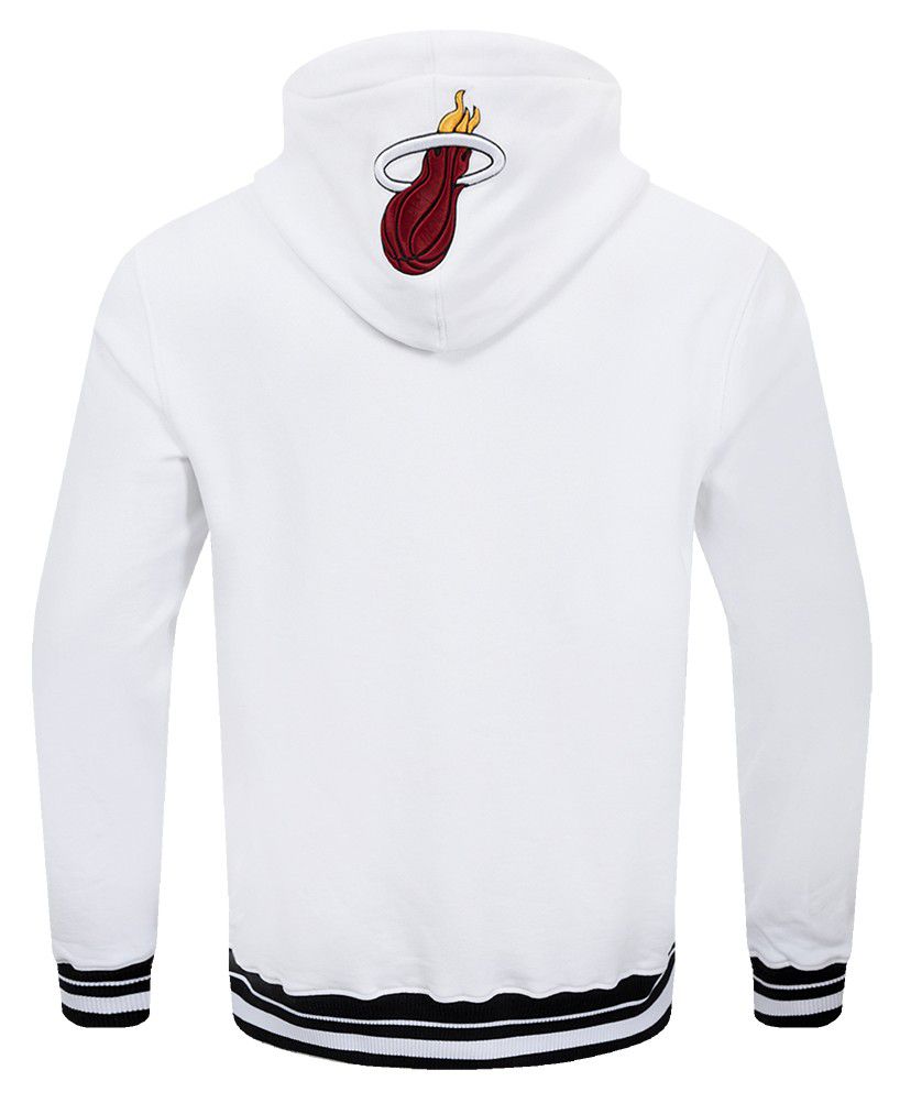 Pro Standard Men's Miami Heat White Script Tail Full Zip Hoodie product image