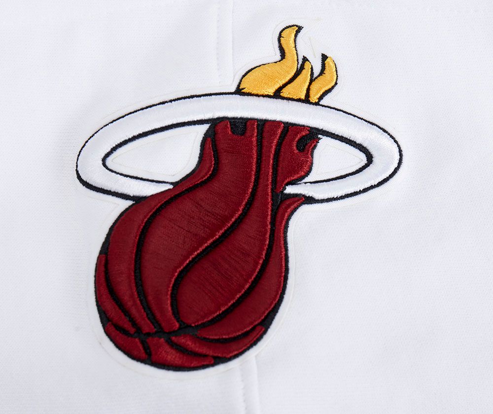 Pro Standard Men's Miami Heat White Script Tail Full Zip Hoodie product image