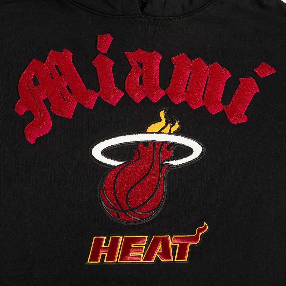 Pro Standard Men's Miami Heat Black Old English Fleece Hoodie product image