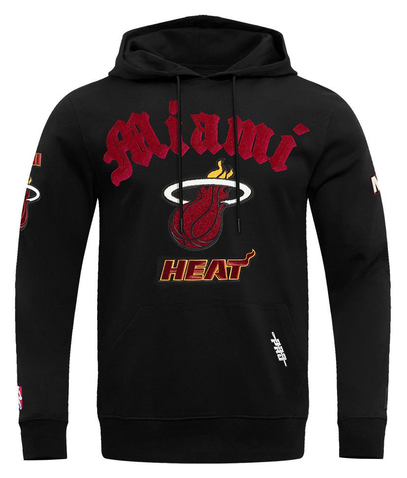 Pro Standard Men's Miami Heat Black Old English Fleece Hoodie product image