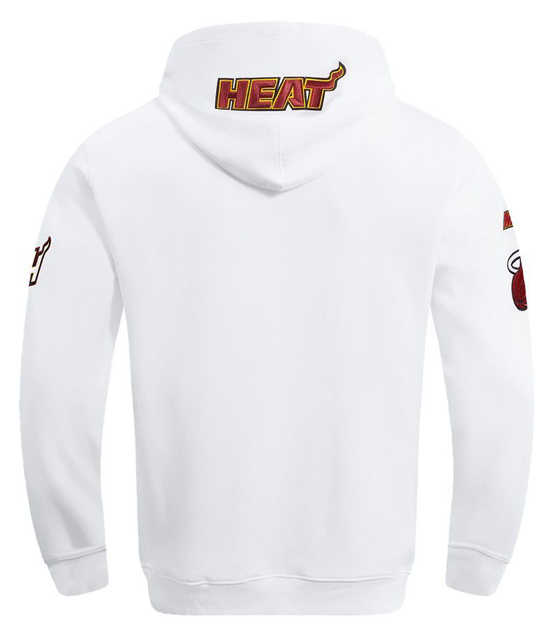 Pro Standard Men's Miami Heat White Old English Fleece Hoodie product image
