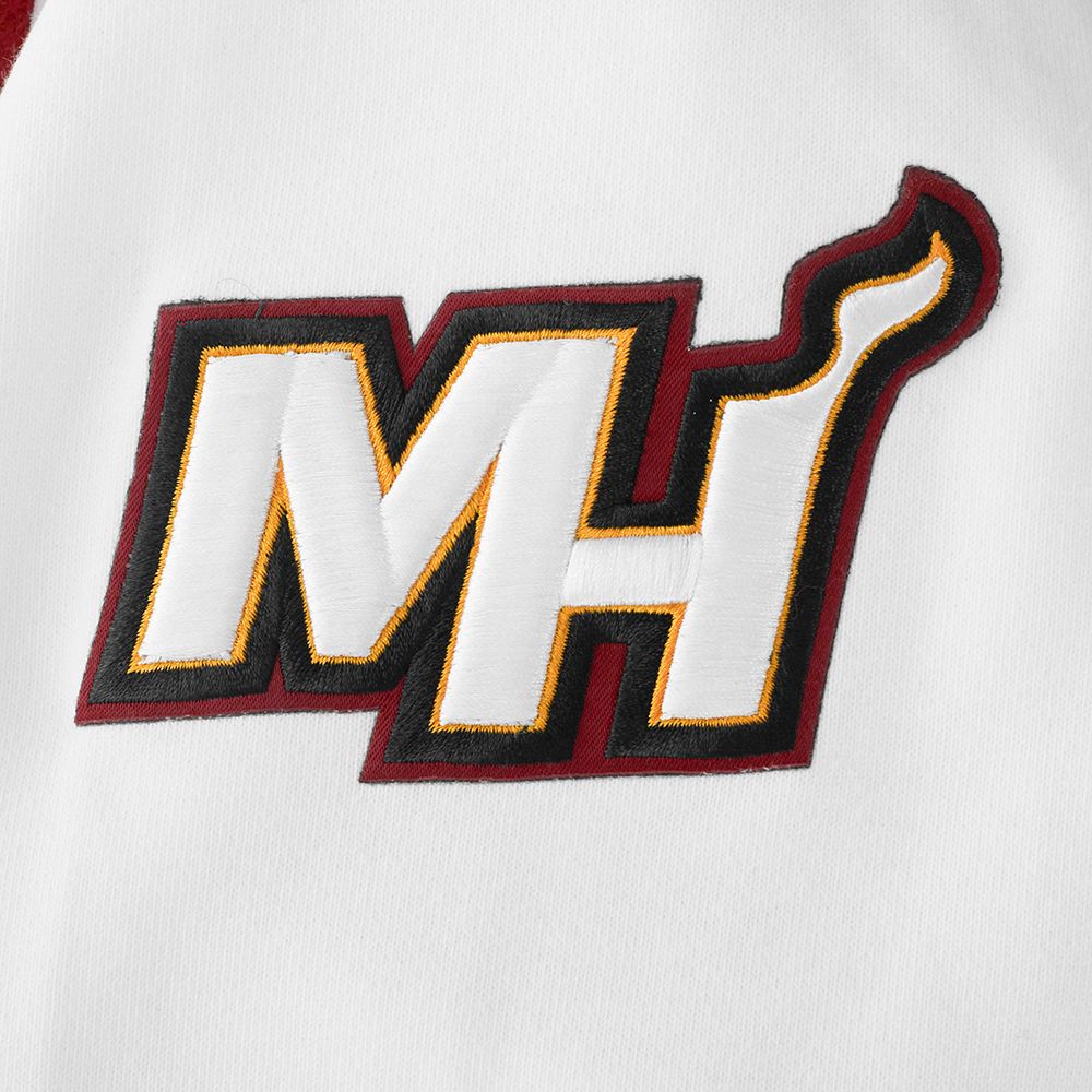 Pro Standard Men's Miami Heat White Old English Fleece Hoodie product image