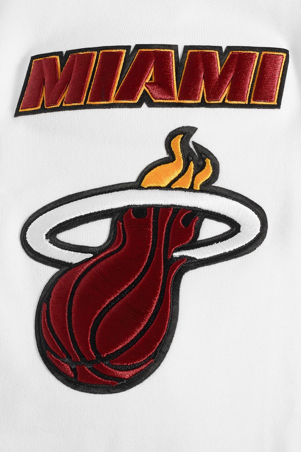 Pro Standard Men's Miami Heat White Old English Fleece Hoodie product image