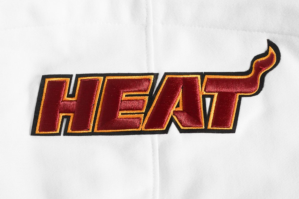 Pro Standard Men's Miami Heat White Old English Fleece Hoodie product image