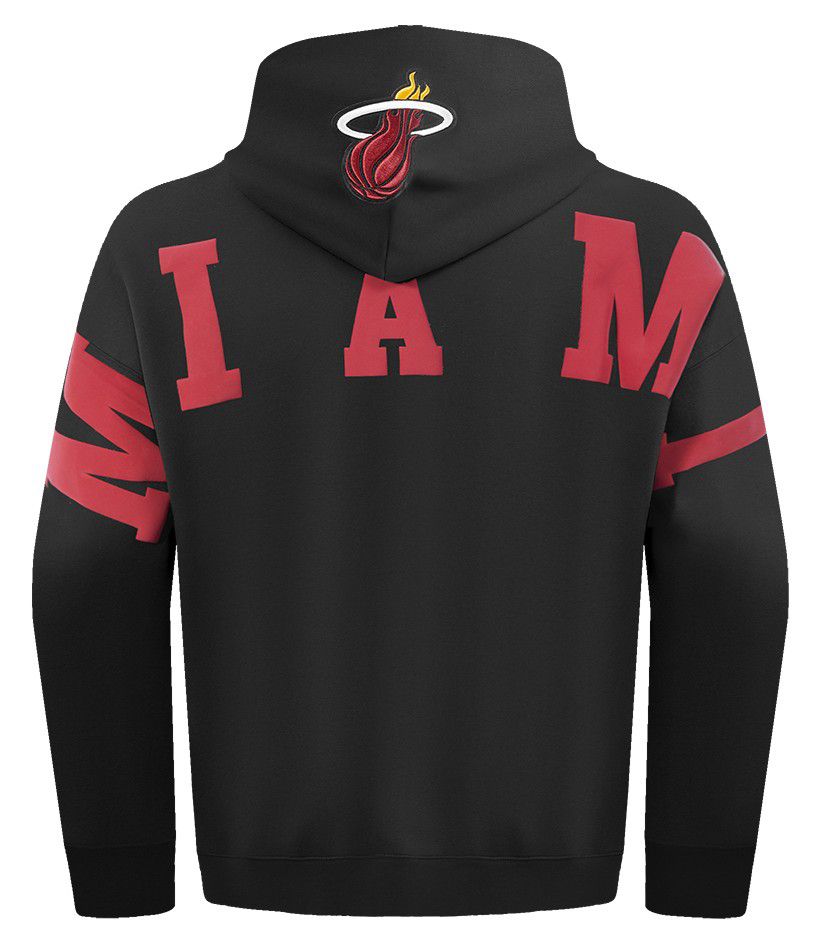 Pro Standard Men's Miami Heat Black Wingspan Drop Shoulder Hoodie product image