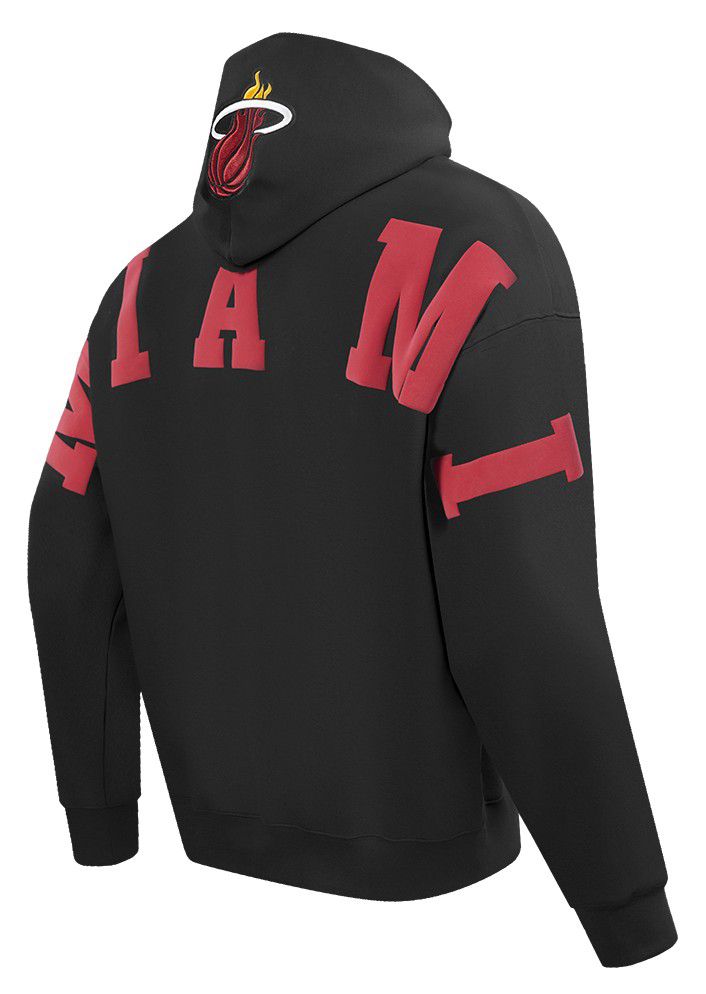 Pro Standard Men's Miami Heat Black Wingspan Drop Shoulder Hoodie product image