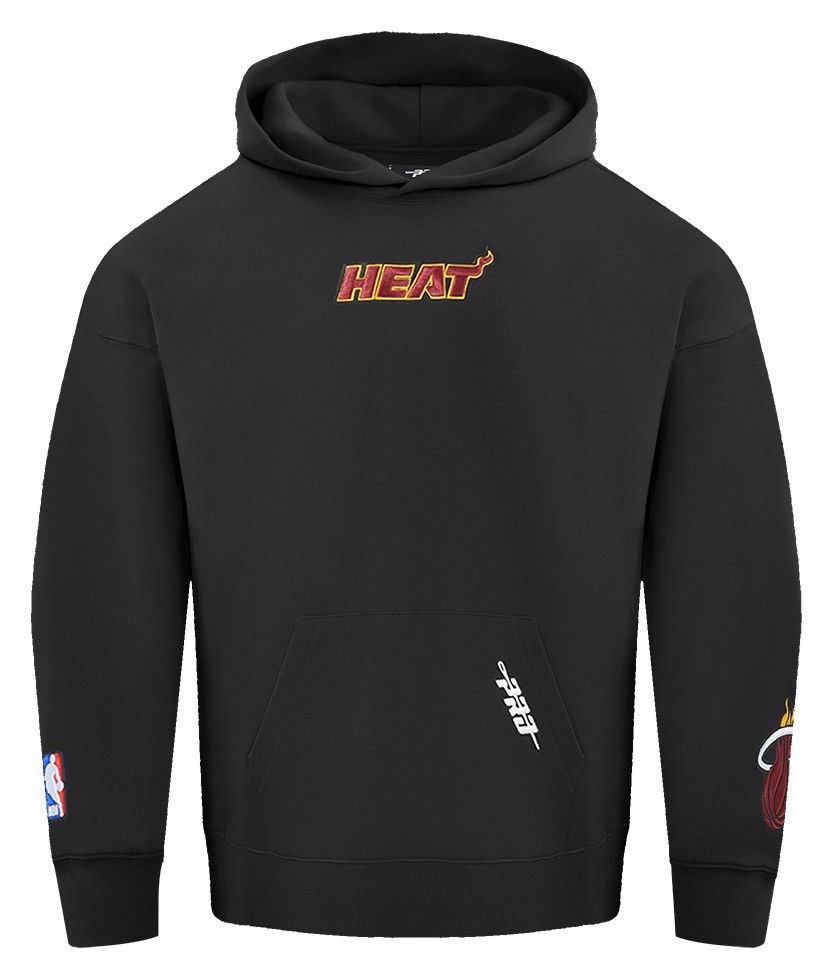Pro Standard Men's Miami Heat Black Wingspan Drop Shoulder Hoodie product image