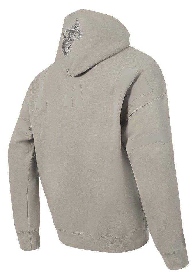 Pro Standard Men's Miami Heat Taupe Wingspan Drop Shoulder Hoodie product image