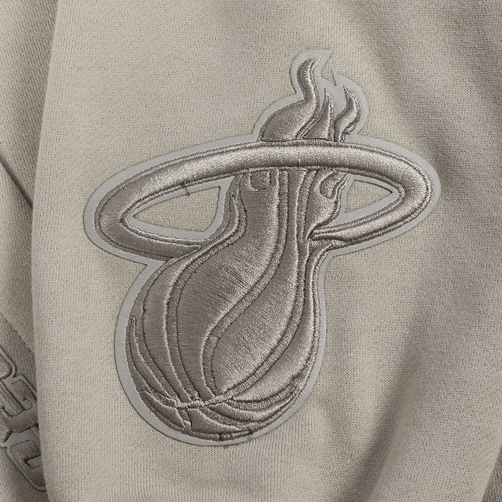 Pro Standard Men's Miami Heat Taupe Wingspan Drop Shoulder Hoodie product image