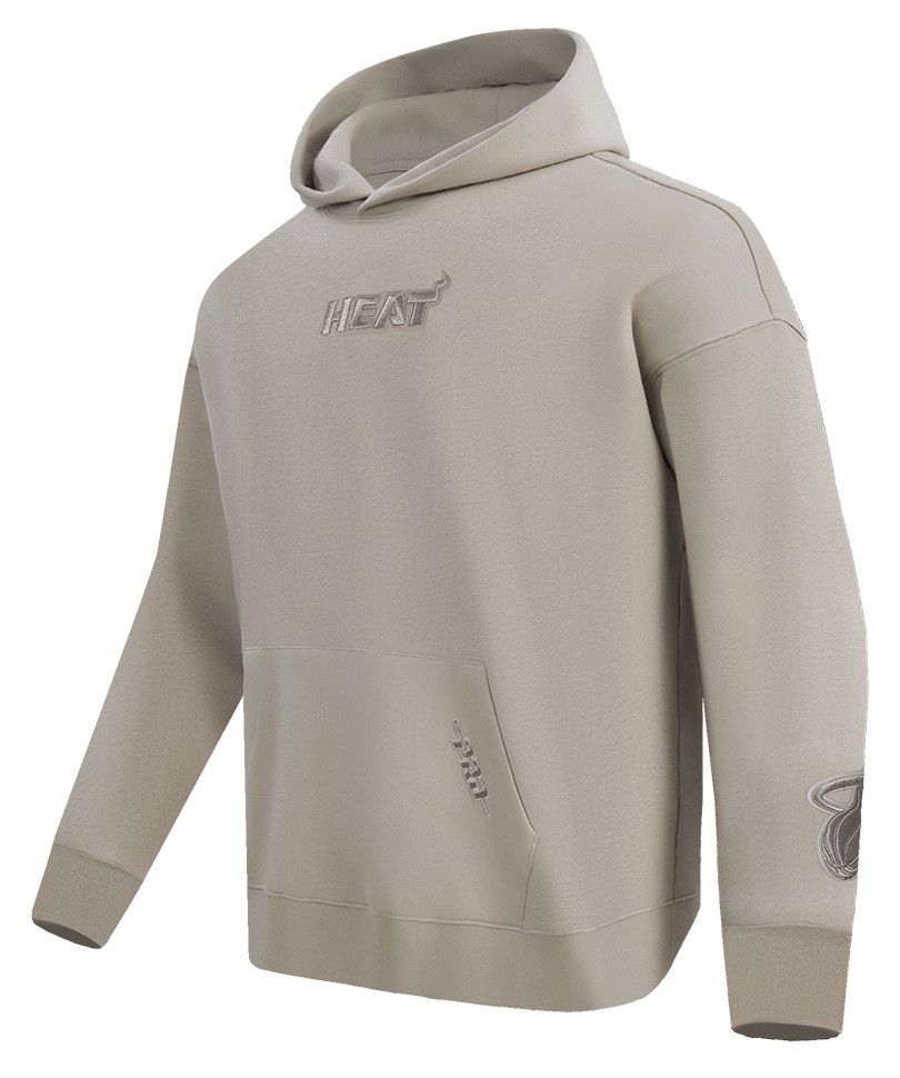 Pro Standard Men's Miami Heat Taupe Wingspan Drop Shoulder Hoodie product image