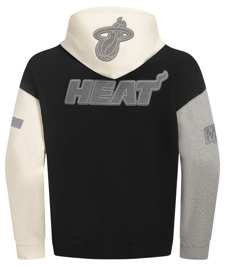 Pro Standard Men's Miami Heat Black Reverse French Terry Pullover Hoodie product image