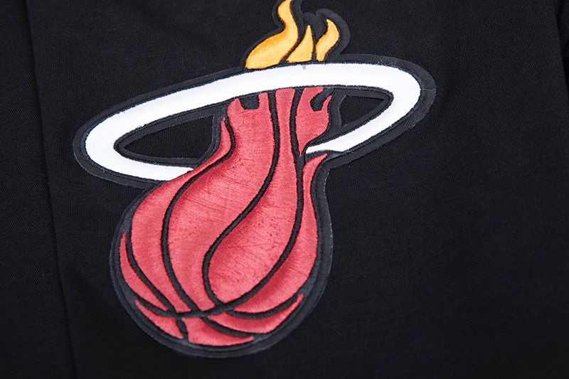 Pro Standard Men's Miami Heat Black Classic Chenille Pullover Hoodie product image