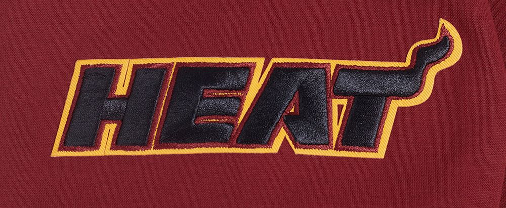 Pro Standard Men's Miami Heat Red Classic Chenille Pullover Hoodie product image