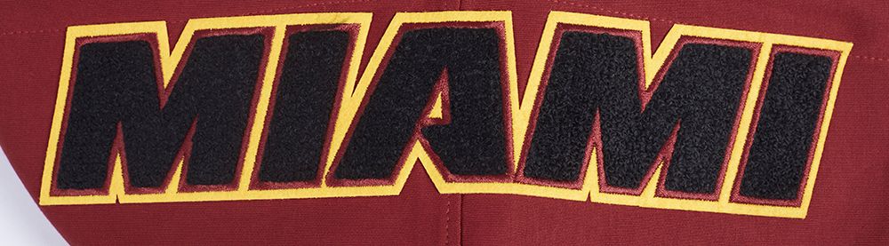 Pro Standard Men's Miami Heat Red Classic Chenille Pullover Hoodie product image