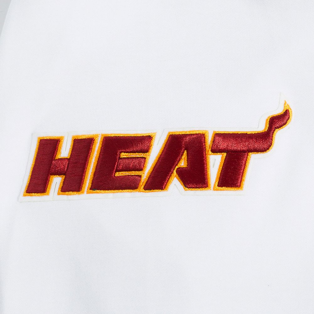 Pro Standard Men's Miami Heat White Classic Chenille Pullover Hoodie product image