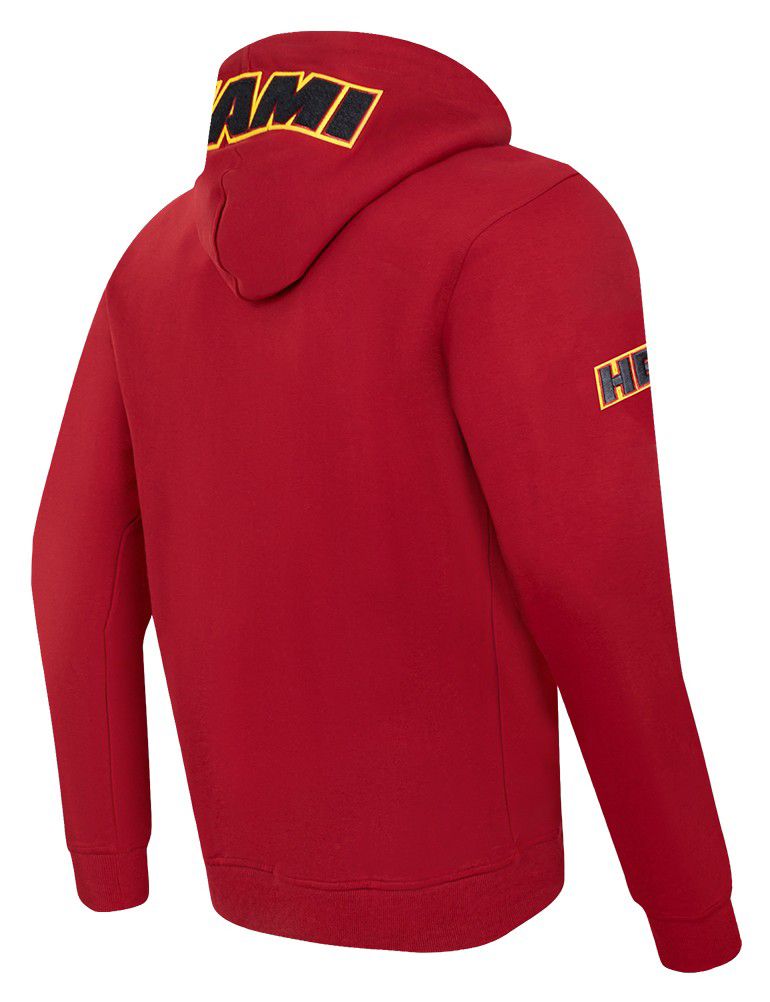 Pro Standard Men's Miami Heat Red Classic Chenille Full-Zip Hoodie product image