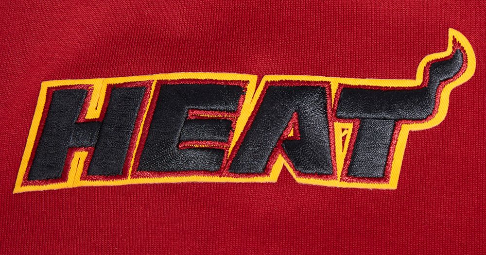 Pro Standard Men's Miami Heat Red Classic Chenille Full-Zip Hoodie product image