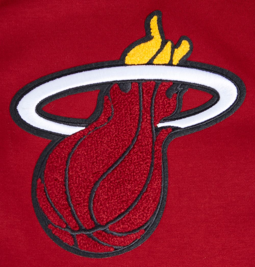 Pro Standard Men's Miami Heat Red Classic Chenille Full-Zip Hoodie product image