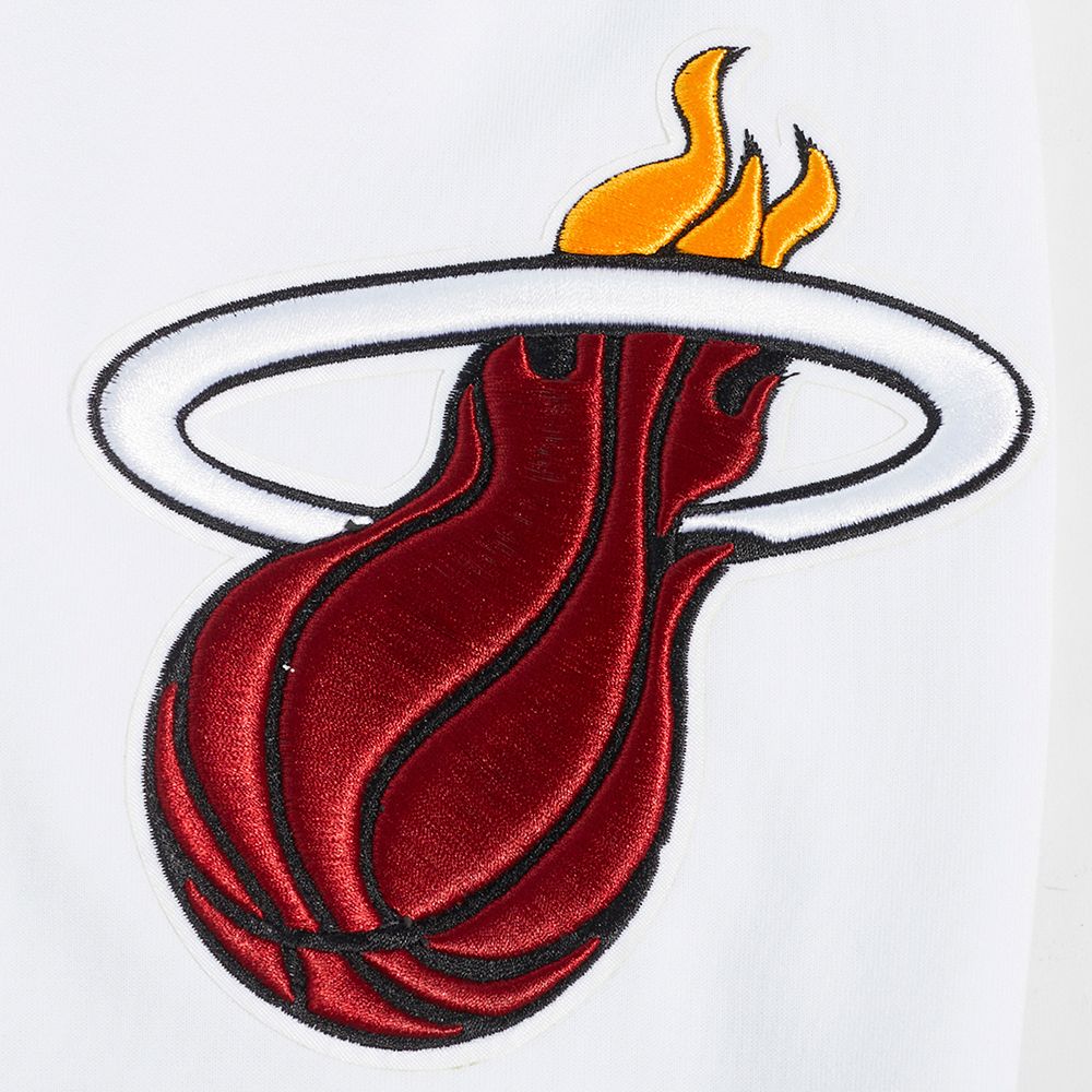 Pro Standard Men's Miami Heat White Classic Chenille Full-Zip Hoodie product image