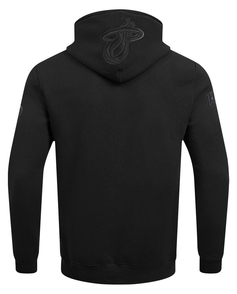 Pro Standard Men's Miami Heat Black Triple Black Hoodie product image