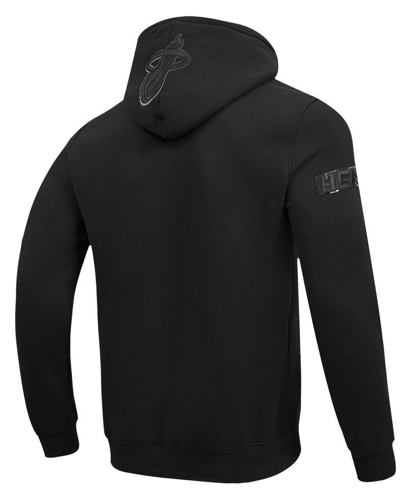 Pro Standard Men's Miami Heat Black Triple Black Hoodie product image