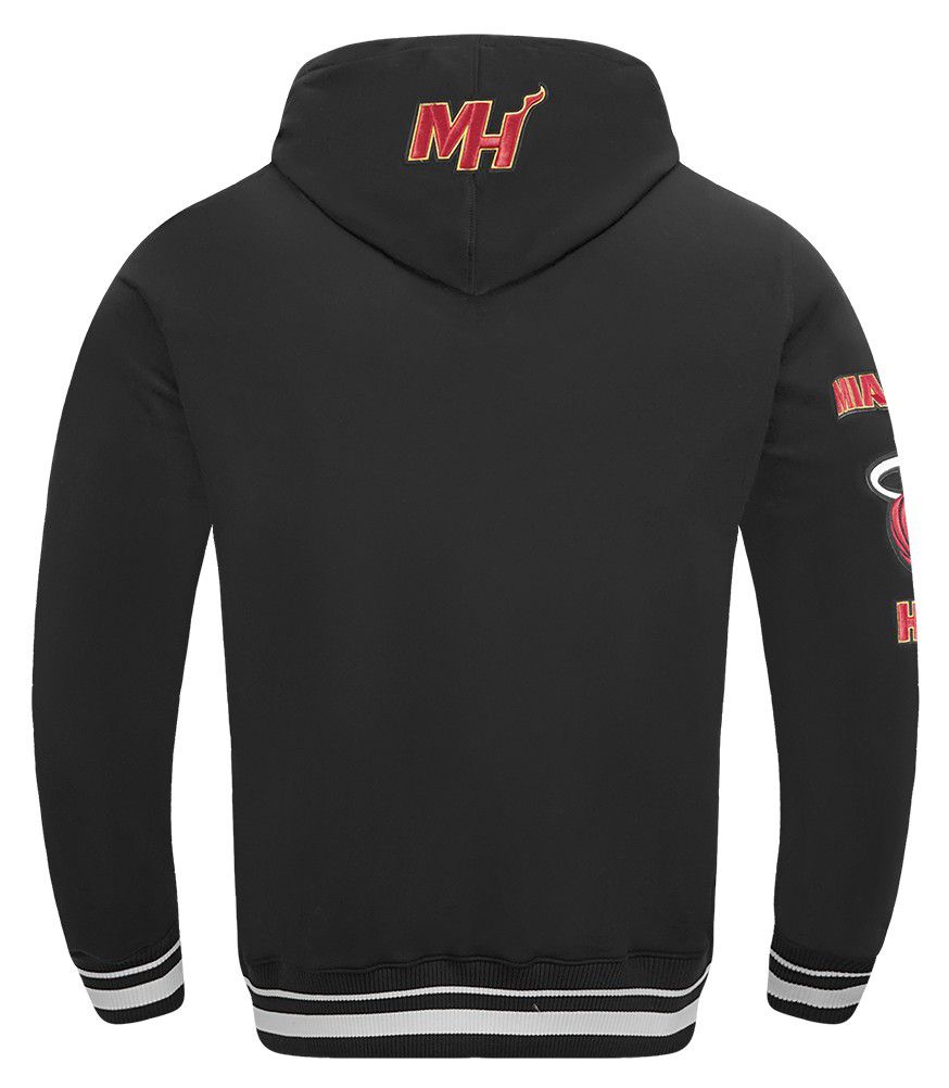 Pro Standard Men's Miami Heat Black Classic Fleece Pullover Hoodie product image