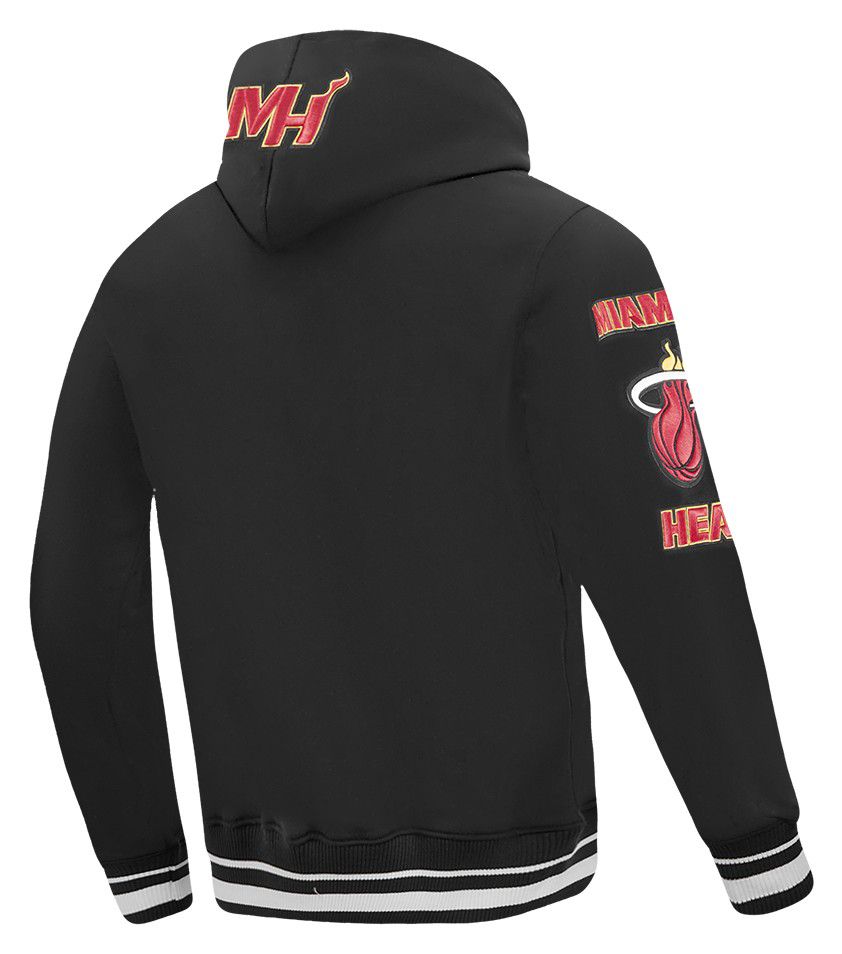 Pro Standard Men's Miami Heat Black Classic Fleece Pullover Hoodie product image