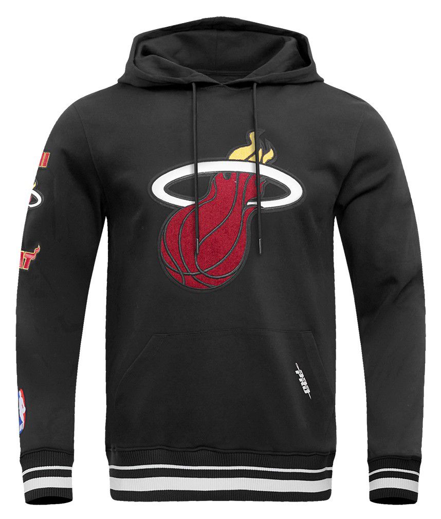 Pro Standard Men's Miami Heat Black Classic Fleece Pullover Hoodie product image