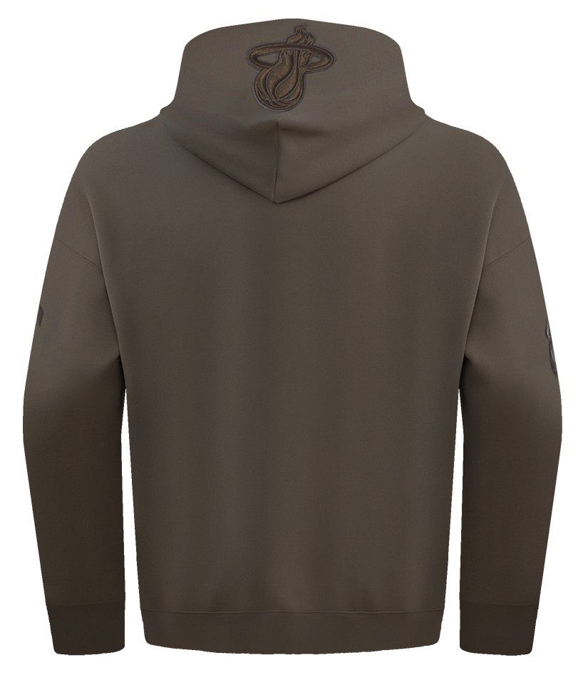 Pro Standard Men's Miami Heat Taupe Neutral Drop Shoulder Fleece Hoodie product image