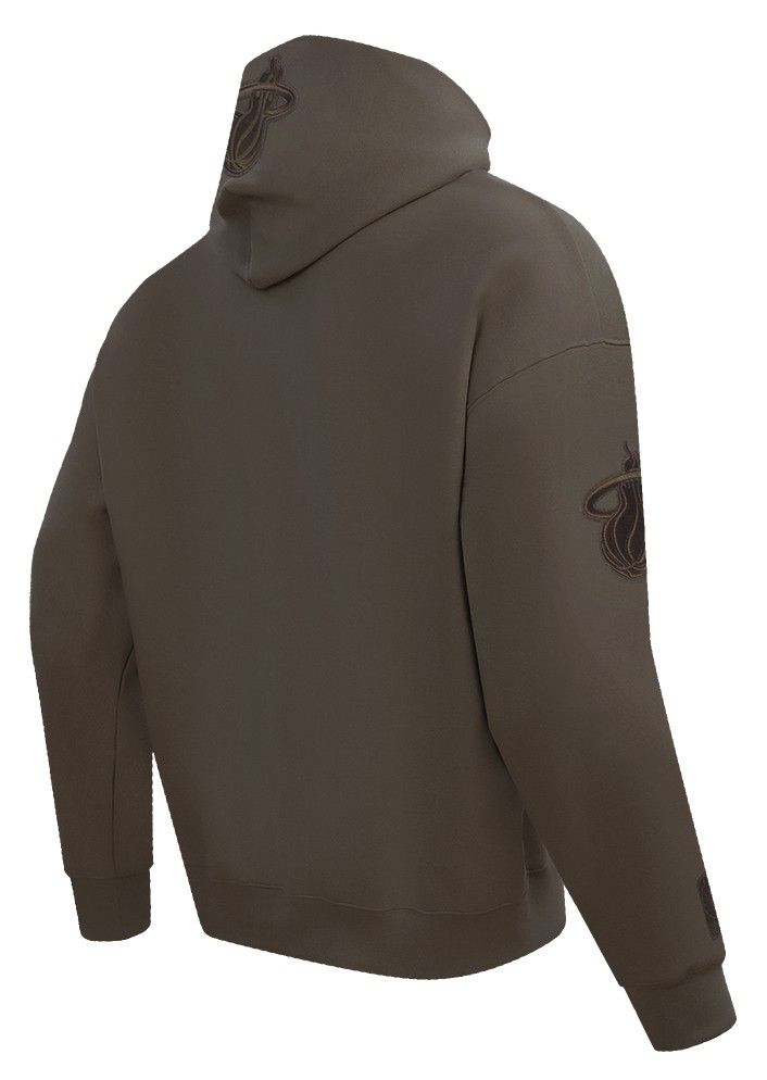Pro Standard Men's Miami Heat Taupe Neutral Drop Shoulder Fleece Hoodie product image