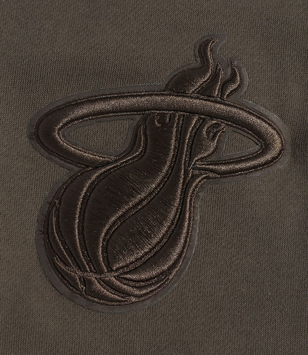 Pro Standard Men's Miami Heat Taupe Neutral Drop Shoulder Fleece Hoodie product image