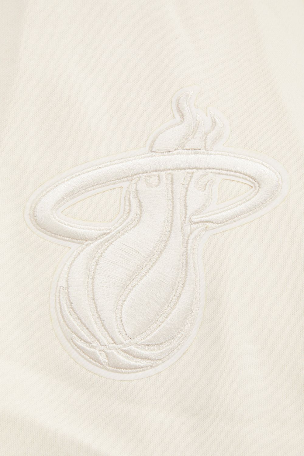 Pro Standard Men's Miami Heat Off White Neutral Drop Shoulder Fleece Hoodie product image