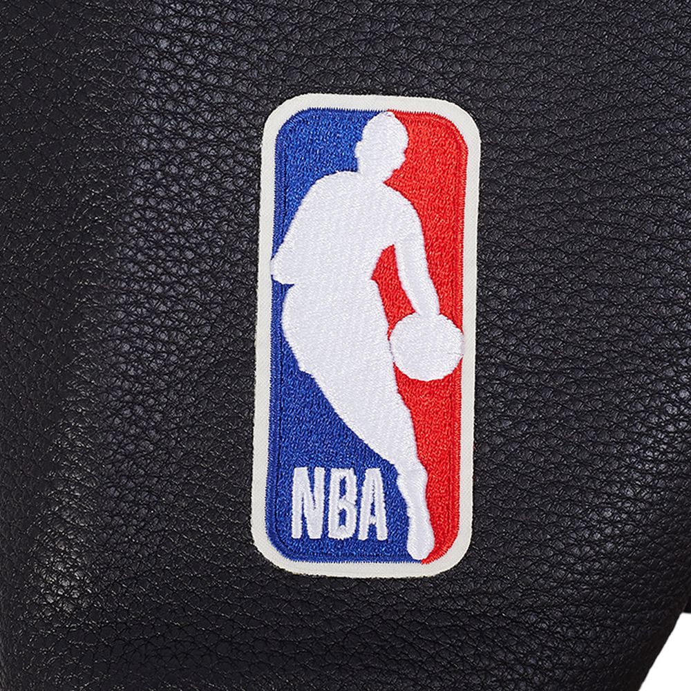 Pro Standard Men's Miami Heat Off White Retro Classic Rib Wool Varsity Jacket product image