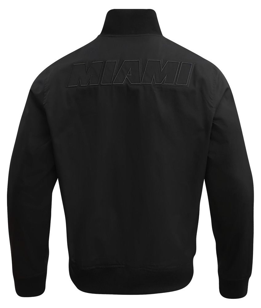 Pro Standard Men's Miami Heat Black Neutral Twill Jacket product image