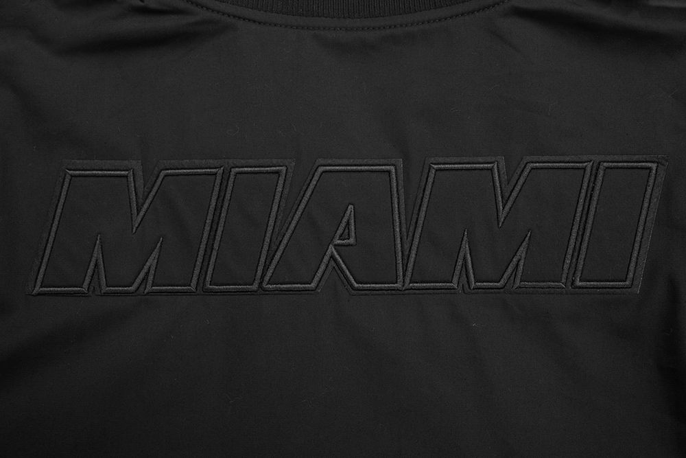 Pro Standard Men's Miami Heat Black Neutral Twill Jacket product image