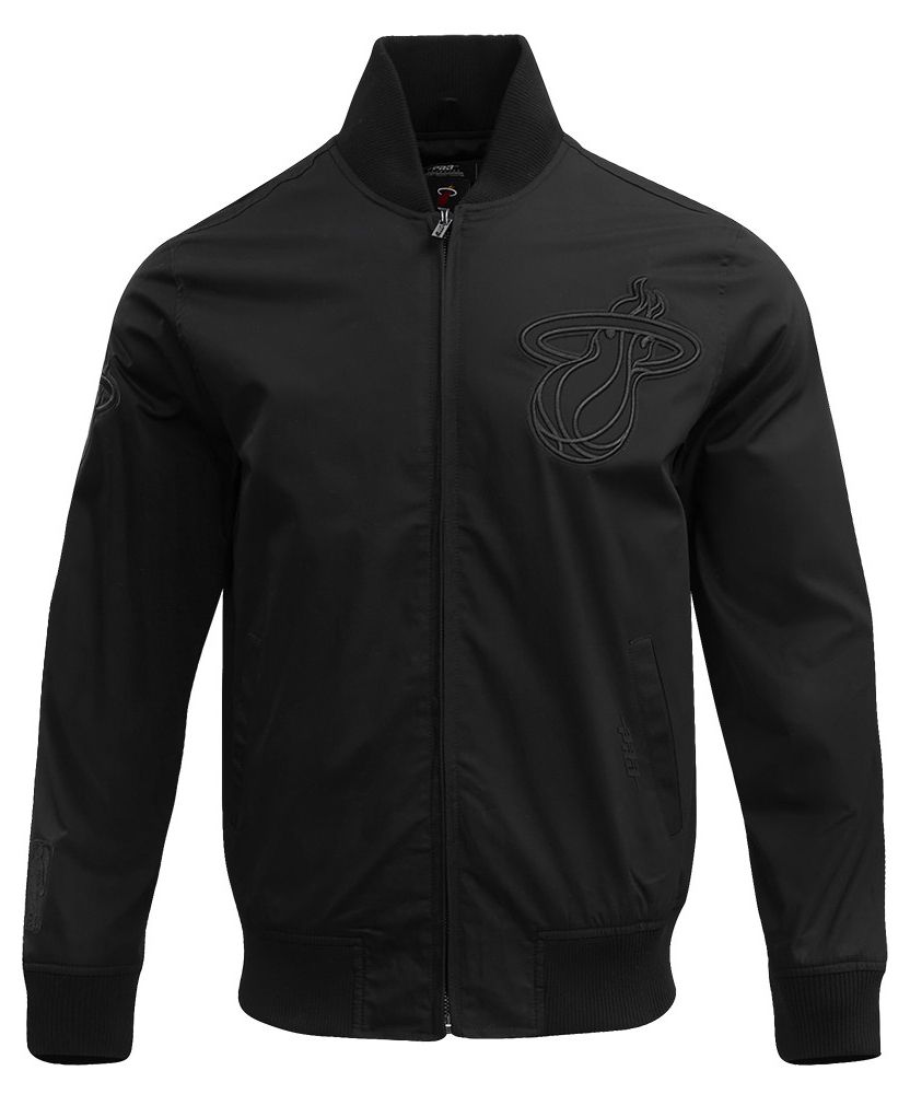 Pro Standard Men's Miami Heat Black Neutral Twill Jacket product image
