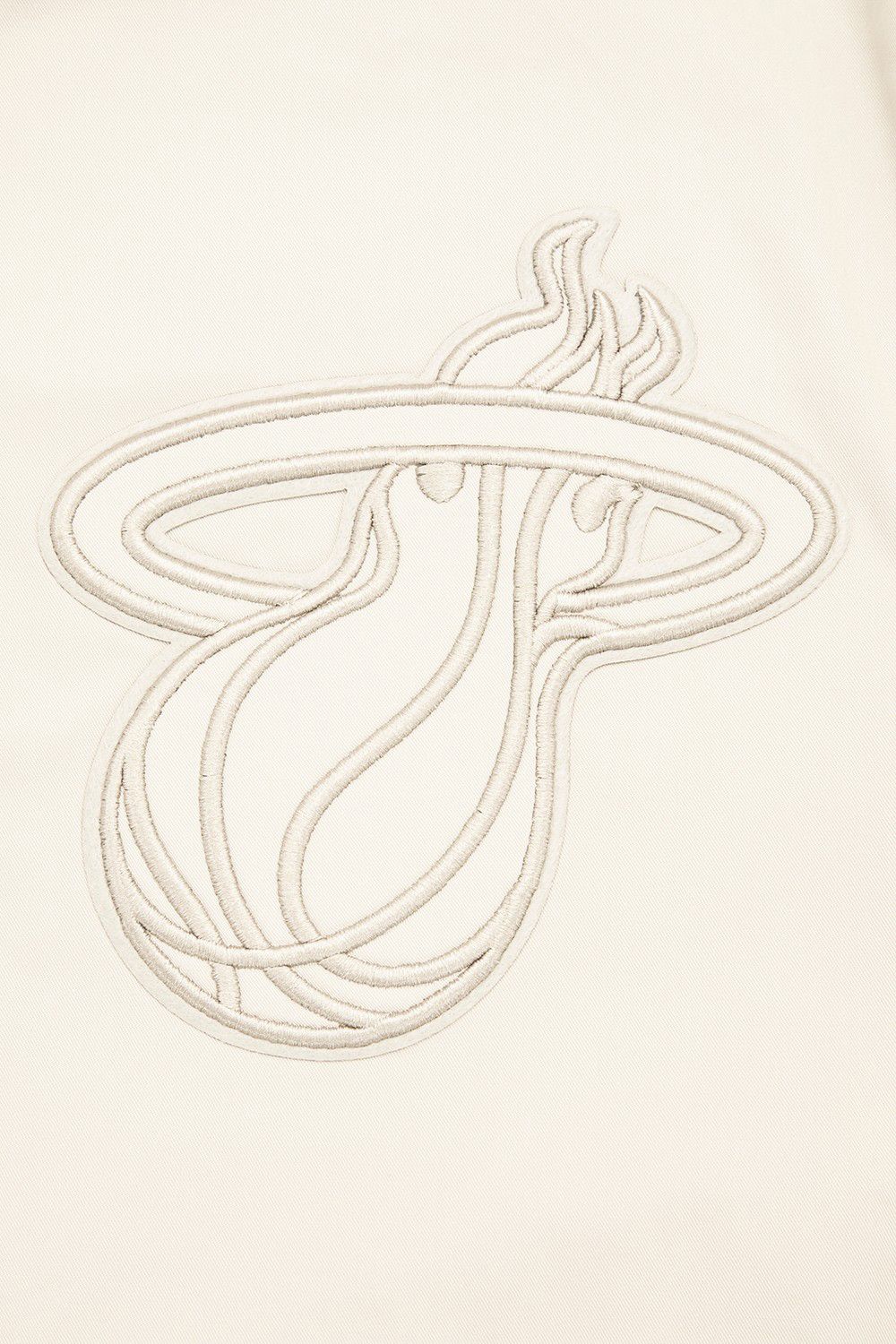 Pro Standard Men's Miami Heat Off White Neutral Twill Jacket product image