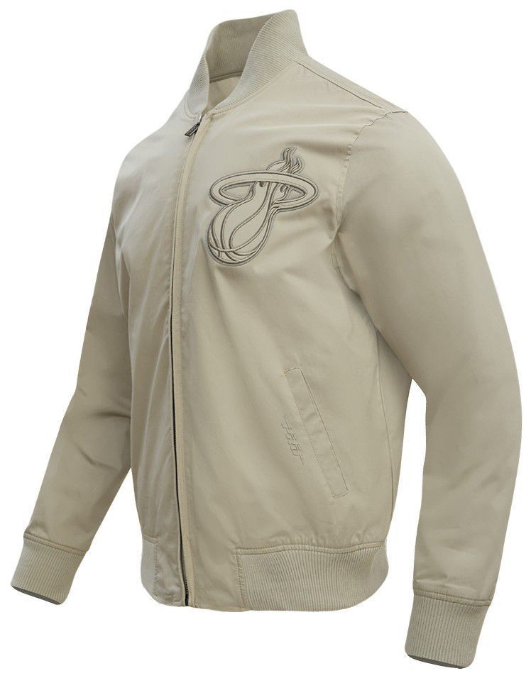 Pro Standard Men's Miami Heat Taupe Neutral Twill Jacket product image