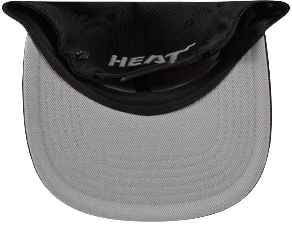 Pro Standard Adult Miami Heat Black Pinch Snapback Adjustable Hat product image