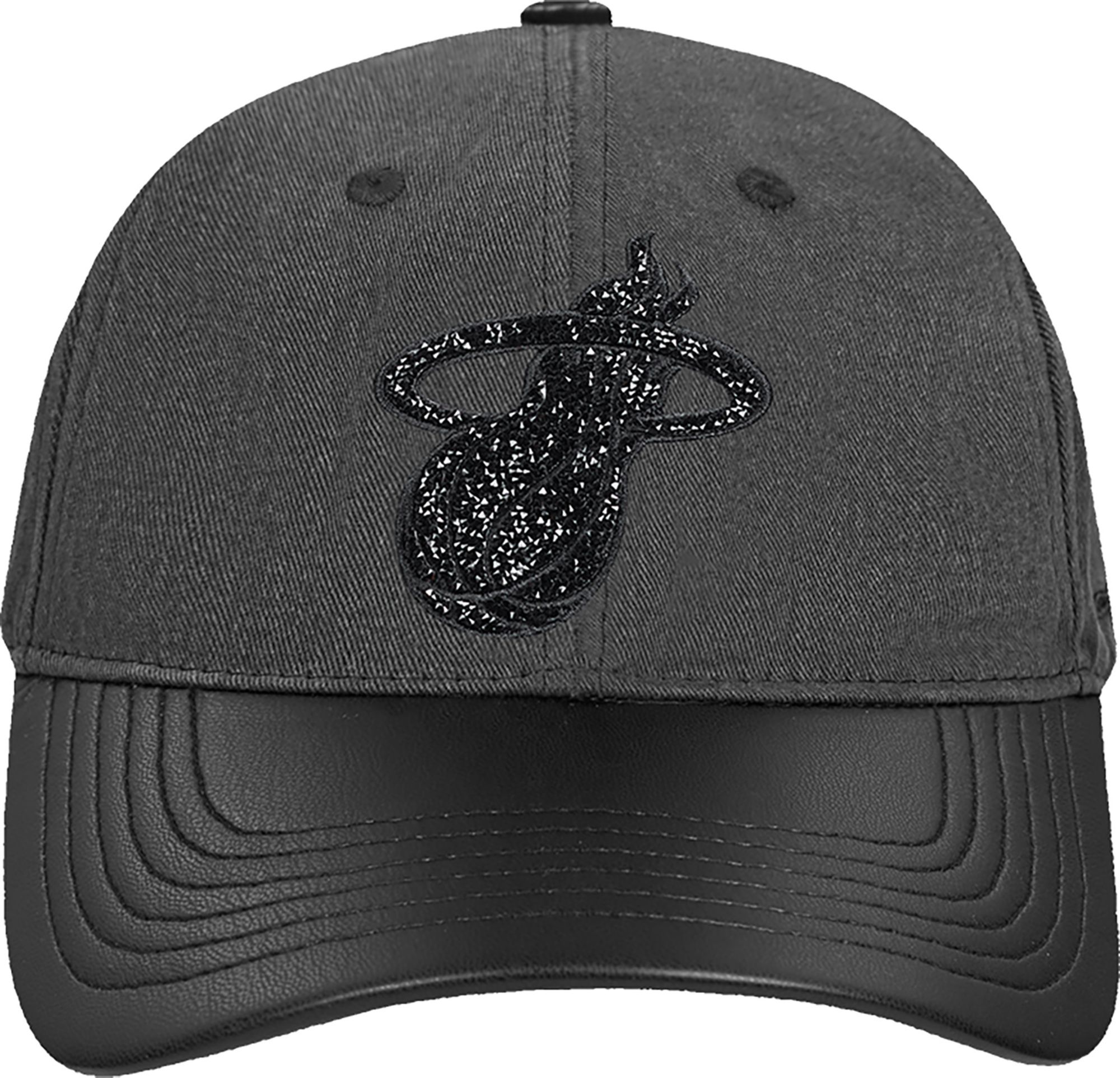 Pro Standard Women's Miami Heat Black Crystalline Strapback Hat product image